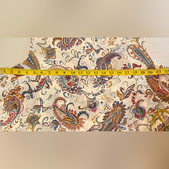 J. Jill - Paisley Print - Sleeveless Tunic Style Blouse. Summer is here! XL - Picture 5 of 5